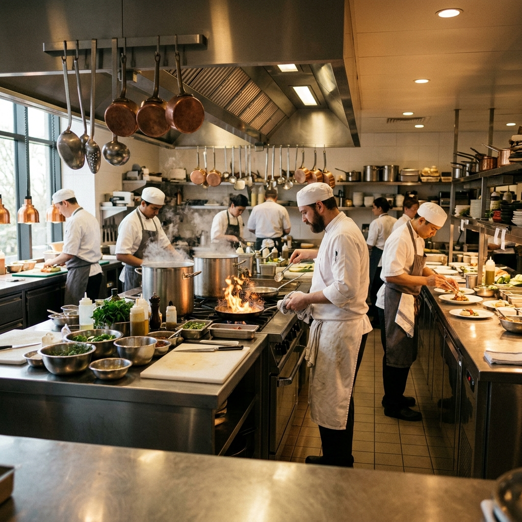 Lumiclean LC-7F i restaurantkøkken